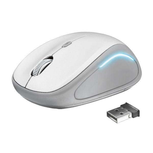 TRUST YVI FX 22335 KABLOSUZ 1600 DPI BEYAZ MOUSE