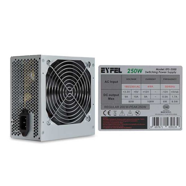 EYFEL EFS-2500 250W 12cm FANLI POWER SUPPLY 2xSATA ( BULK )