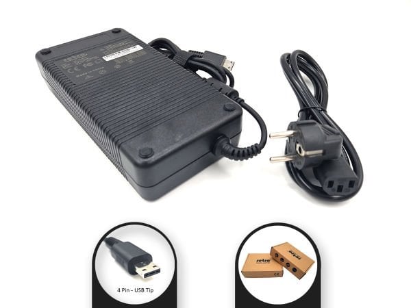 RETRO MSI 19.5V 16.92A 330W 4 Pin USB Tip Notebook Adaptör RPA-AC344