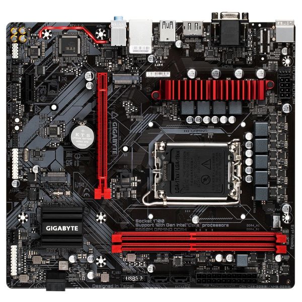 GIGABYTE B660M-GAMING-DDR4 2xDDR4 VGA/HDMI/DP 2xM.2 1xGLAN 1700P ANAKART