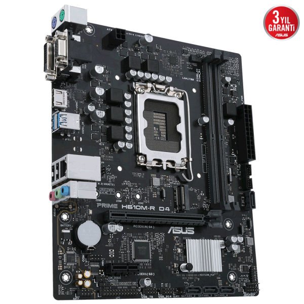 ASUS PRIME H610M-R D4 2xDDR4 VGA/HDMI 1xM.2 1xGLAN 1700P ANAKART