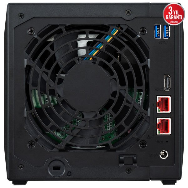 ASUSTOR AS5404T Intel N5105, 4 Yuvalı (4X22TB Desteği), 4GB DDR4(8GB Ram Desteği), M.2 x4, 2.5GbE x2, USB 3.2 x2, HDMI 2.0b x1, NAS DEPOLAMA ÜNİTESİ
