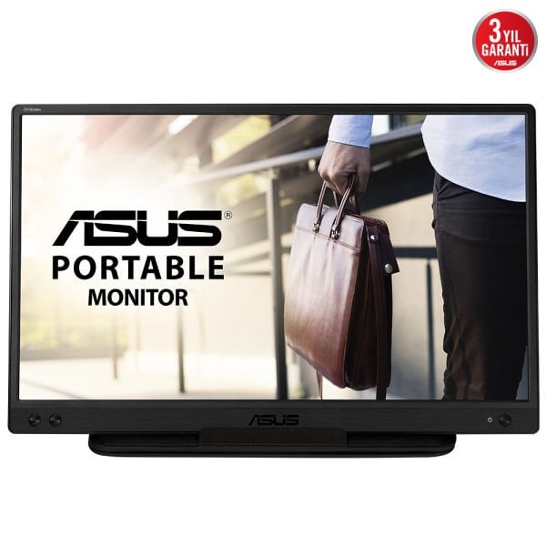 ASUS ZENSCREEN MB166C 15.6 TASINABILIR USB MONITOR IPS 1920x1080 5MS USB-C 3YIL MAT EKRAN DUSUK MAVI ISIK