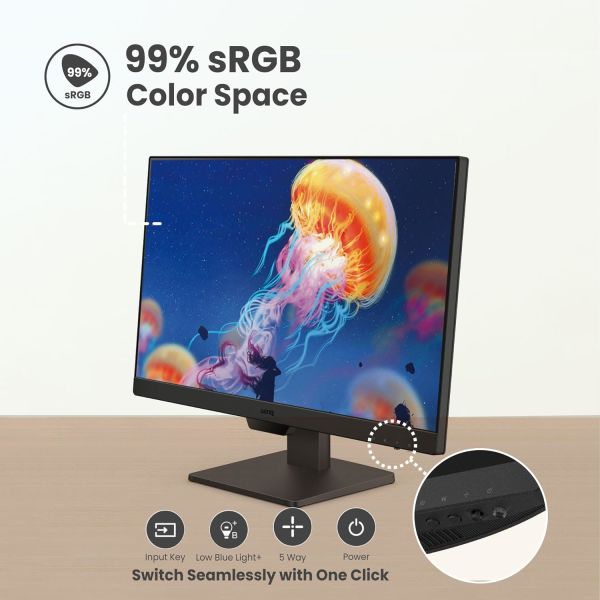 BENQ GW2490 23.8'' 5MS 100Hz 1920x1080 2xHDMI/DP VESA IPS LED MONITOR
