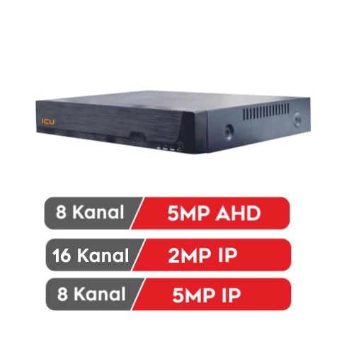 BEYLERBEYİ IC HD 5MN8-1XM 8 KANAL 5MP DESTEKLİ 4xSES 1xVGA 1xHDMI XVR KAYIT CİHAZI (XMEYE)