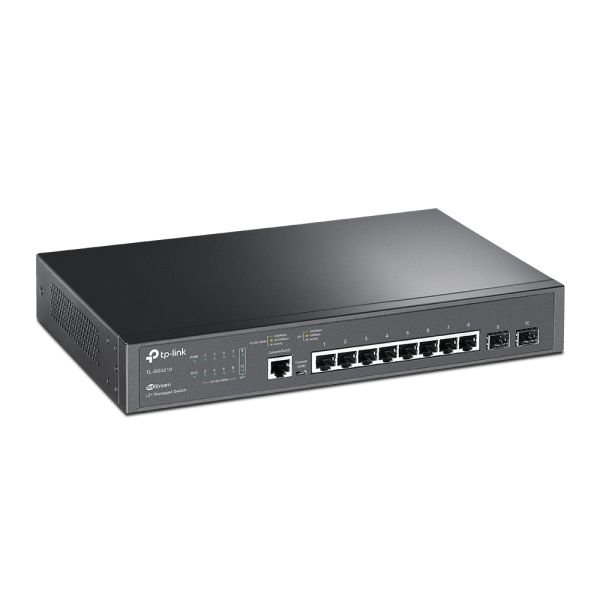 TP-LINK TL-SG3210 8 PORT 10/100/1000 2xSFP YONETILEBILIR RACK MOUNT SWITCH
