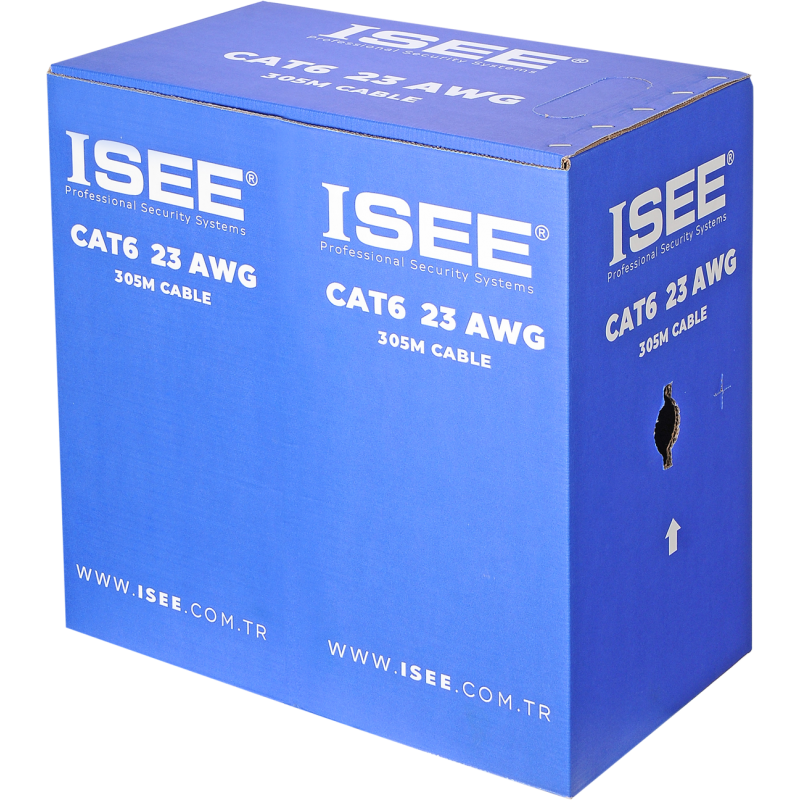 ISEE KABLO CAT6 U/UTP 23 AWG CU LSZH (305M KUTU)