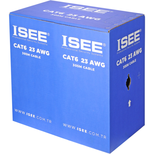 ISEE KABLO CAT6 U/UTP 23 AWG CU LSZH (305M KUTU)