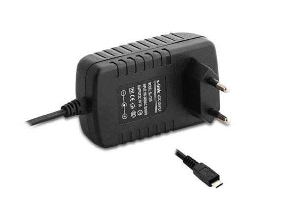 S-link SL-127E 5V 2A Micro Usb Tablet Pc+Akıllı Tel Adaptörü