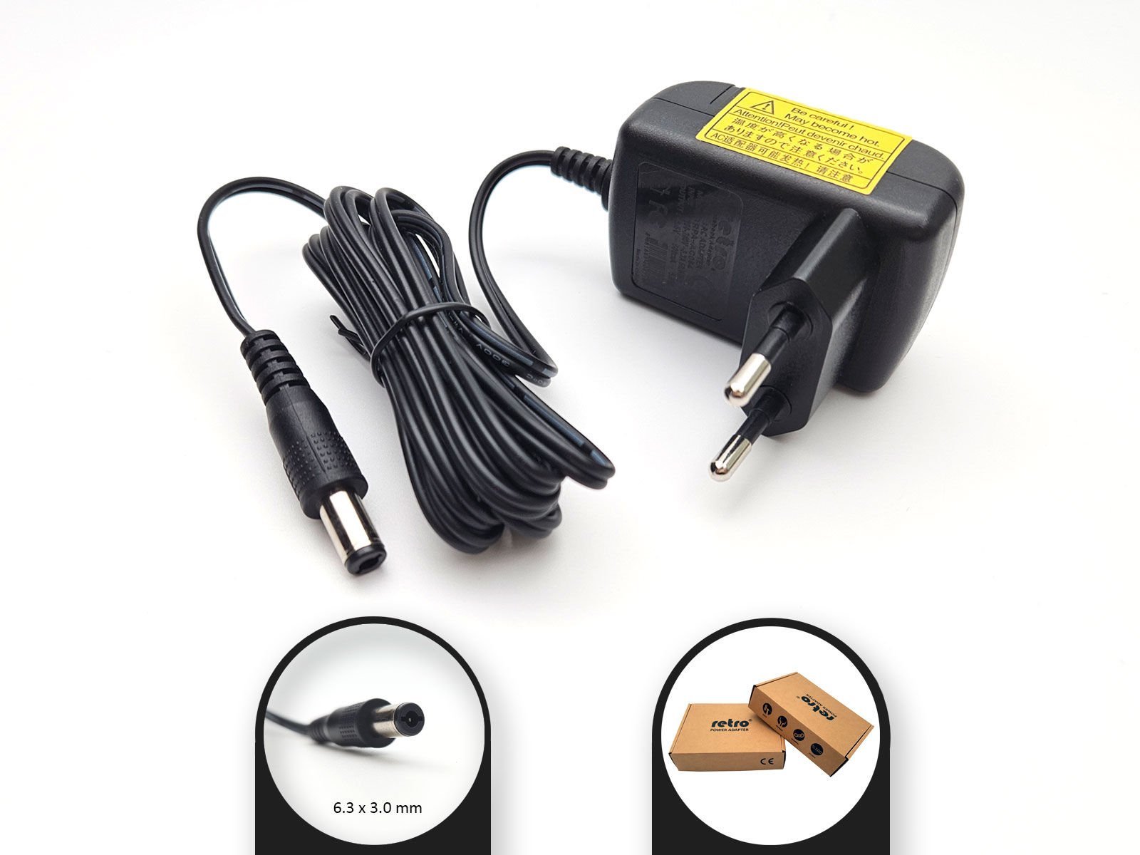 RETRO 13.5V 500mA 6.8W Switch-Mode (SMPS) Adaptör RPA-AC084