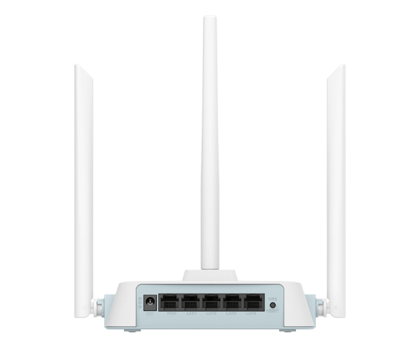 D-Link Wireless N300 Router, 4 x 10/100M LAN port, 1 x 10/100M WAN port, 3 x 5 dBi external antenna , Repeater mode , D-Link AI techno