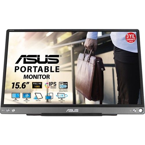 ASUS ZENSCREEN MB16ACE 15.6'' 5MS 1920x1080 USB TYPE-C TAŞINABİLİR LED MONITOR