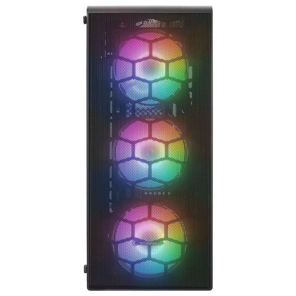 RAMPAGE REDSKY RGB MESH 700W 80+ BR 4x12CM RGB FAN ATX TEMPERED GLASS 2xUSB2.0/1xUSB3.0 SİYAH MID TOWER GAMİNG KASA
