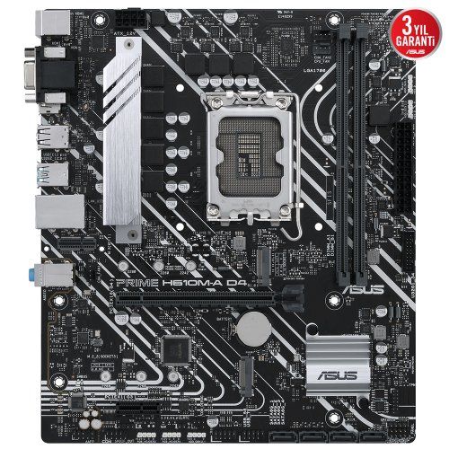 ASUS PRIME H610M-A D4-CSM 2xDDR4 HDMI/DP 2xM.2 1xGLAN 1700P ANAKART