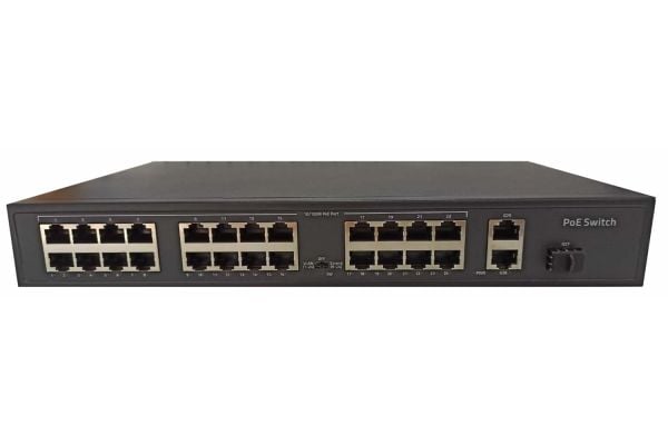 ODS SWITCH 24 PORT 10/100MB 2 UPLINK 10/100/1000MB WIT