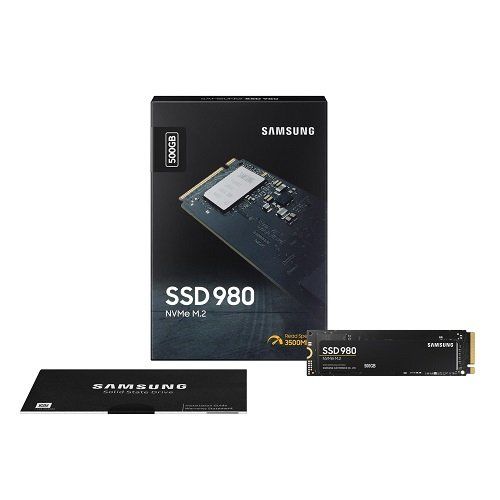 SAMSUNG 980 500GB 3100/2600MB/s NVMe PCIe M.2 SSD MZ-V8V500BW