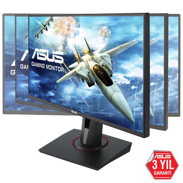 ASUS GAMING LED VG258QR 24.5'' 0.5MS 165HZ 1920x1080 DP HDMI DVI MM FREESYNC VE G-SYNC UYUMLU VESA/PIVOT EYECARE FLICKER-FREE GAMING MONİTÖR