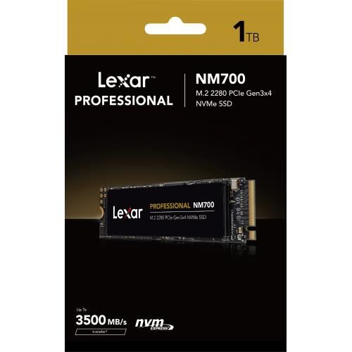 LEXAR 1TB 3500/2000 NVMe PCIe M.2 LNM700-1TRB SSD