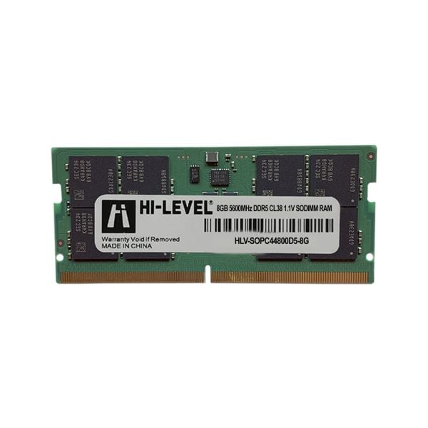 HI-LEVEL 8GB 5600MHz DDR5 1.1V NOTEBOOK RAM HLV-SOPC44800D5-8G