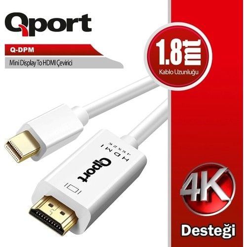 QPORT Q-DPM MINI DISPLAY TO HDMI 1.8MT CONVERTER CABLE