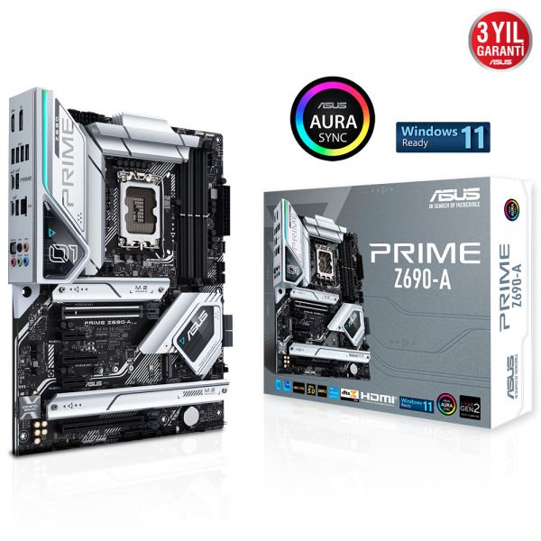 ASUS PRIME Z690-A 4xDDR5 HDMI/DP 3xM.2 1xGLAN 1700P ANAKART