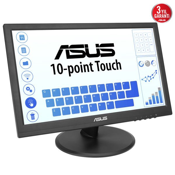 ASUS VT168HR 15.6'' 10MS 1366x768 VGA/HDMI VESA DOKUNMATİK LED MONITOR