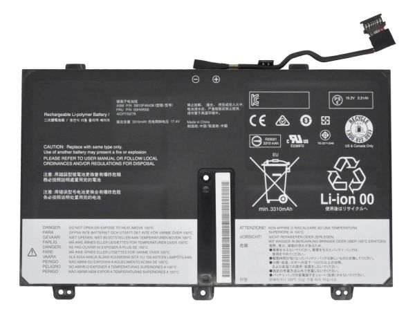 RETRO Lenovo ThinkPad Yoga 14 20D, 00HW001 Notebook Bataryası