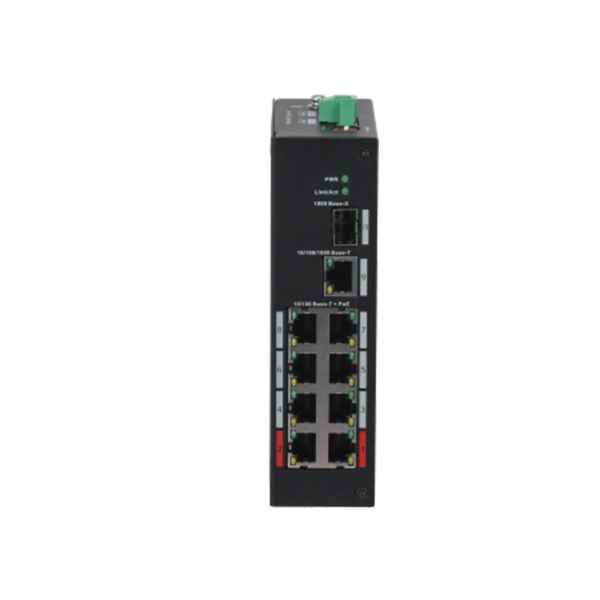 DAHUA PFS3110-8ET-96-V2 8 PORT 10/100 8 PORT POE 1 PORT UPLINK+ 1 SFP 96W YONETILEMEZ END. SWITCH