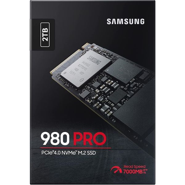 SAMSUNG 980 PRO 2TB 6900-5000 MB/s NVMe PCIe Gen4 SSD MZ-V8P2T0BW