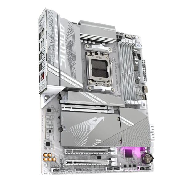 GIGABYTE X870-AORUS-ELITE-WIFI7-ICE 4xDDR5 2xTYPE-C+1xHDMI 4xM.2 AM5 ANAKART