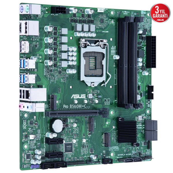 ASUS PRO-B560M-C-CSM B560 4xDDR4 2xDP/1xHDMI 1xGLAN 2x M.2 1200Pin ANAKART