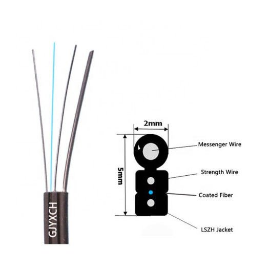 FTTH Fiber Optik Drop Kablosu 1 Core LZSH - Outdoor - 2000 Metre