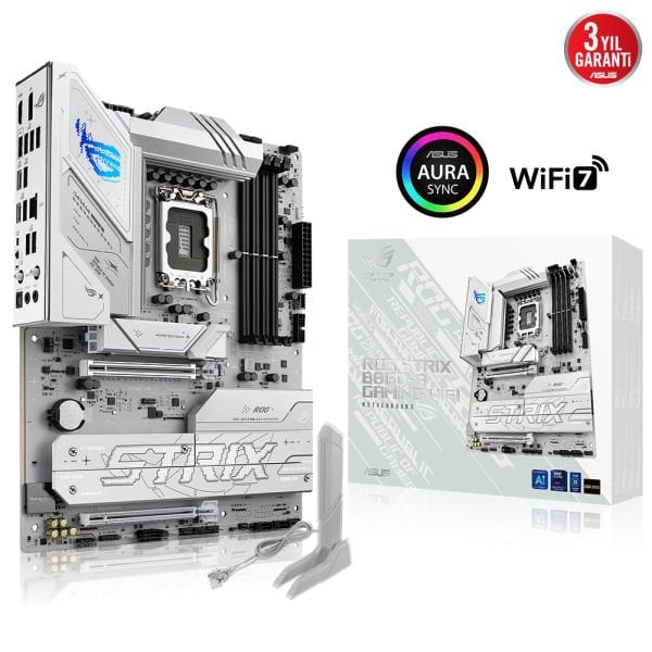 ASUS ROG STRIX B860-A GAMING WIFI 4x DDR5 DP/HDMI 4x M.2 1x 2.5GLAN/WIFI7/BT USB3.2 1851P ANAKART