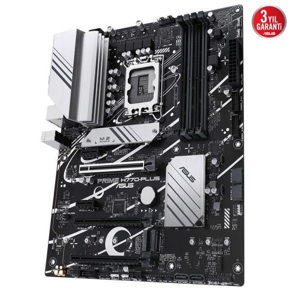 ASUS MB PRIME H770-PLUS Intel H770 LGA1700 DDR5 7200 DP HDMI 3xM2 USB3.2 AURA RGB 2.5Gbit LAN ATX ASUS 5X PROTECTION III Armoury Crate AI Suite 3