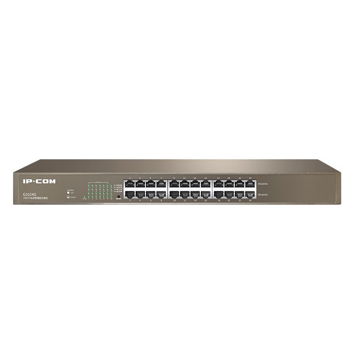IP-COM IP-G1024G 24 PORT 10/100/1000 YONETILEMEZ RACK MOUNT SWITCH METAL KASA