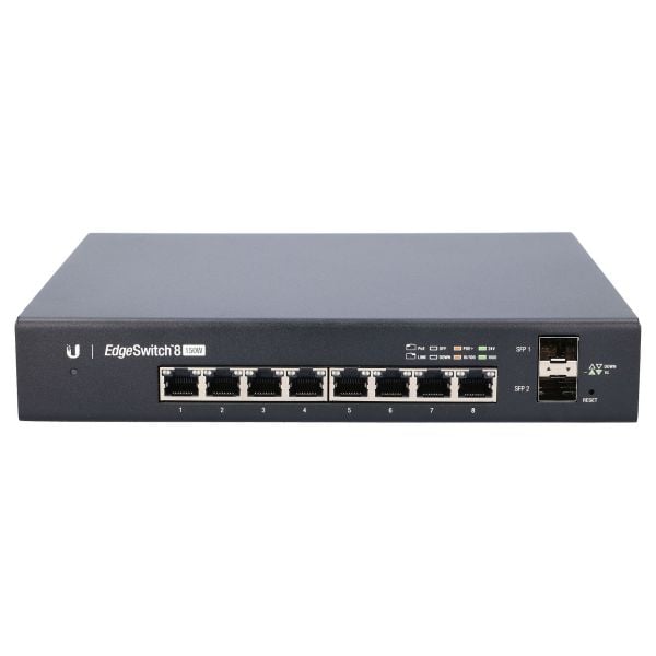 UBNT EDGESWITCH ES-8-150W 8 PORT GIGABIT POE+ 2xSFP SWITCH 150W