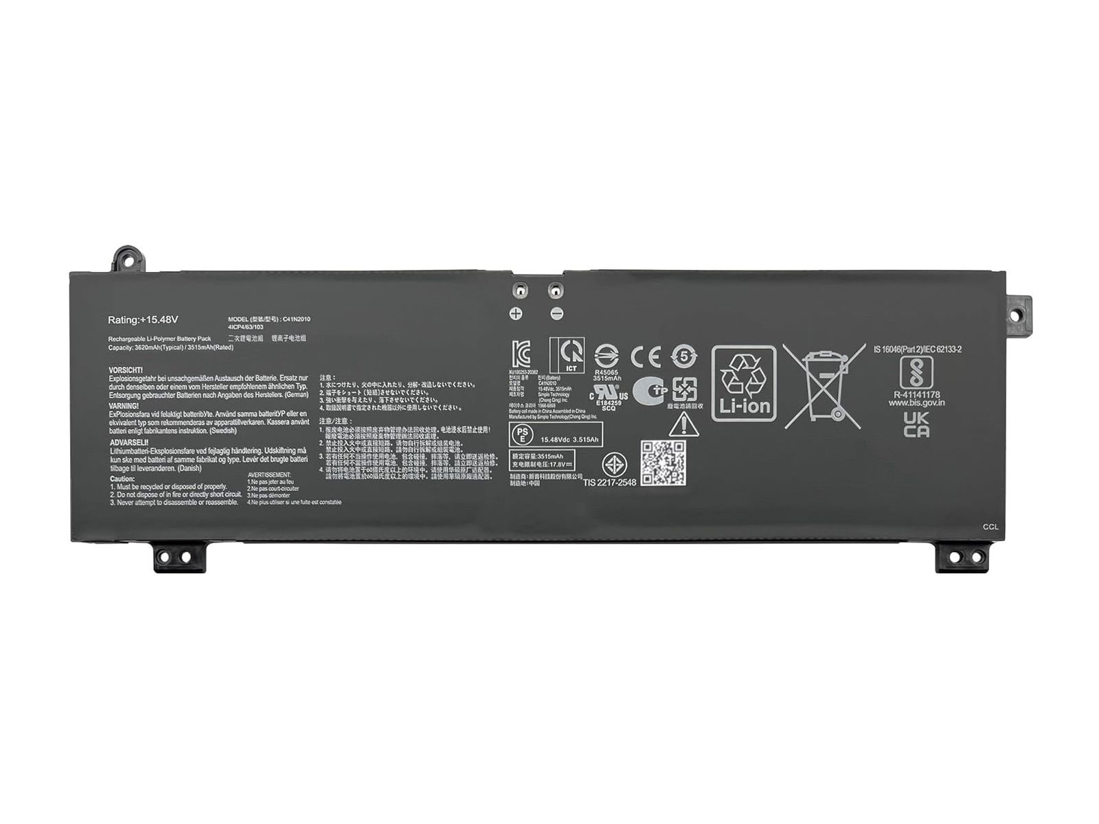 RETRO Asus C41N2010 Notebook Bataryası