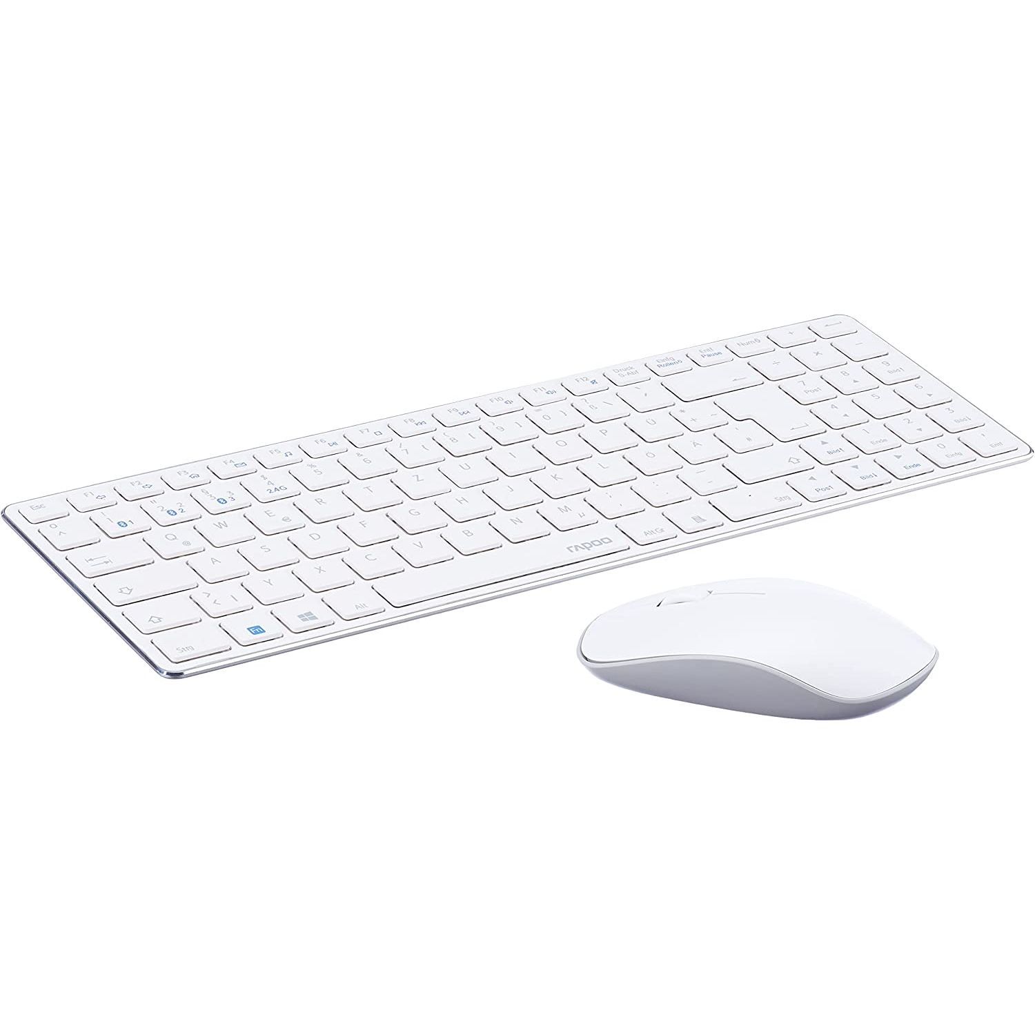 RAPOO 9300M BLUETOOTH MULTİMEDYA BEYAZ SLIM Q KLAVYE+MOUSE