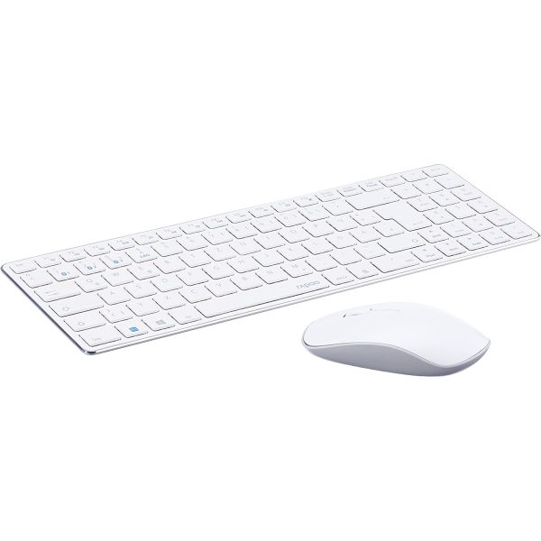 RAPOO 9300M BLUETOOTH MULTİMEDYA BEYAZ SLIM Q KLAVYE+MOUSE