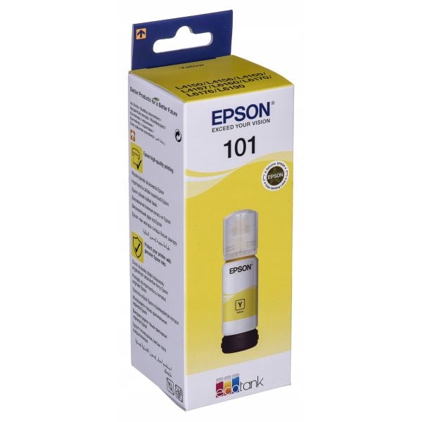 EPSON 101 T03V44A ЖЕЛТЫЕ ЧЕРНИЛА 70 МЛ