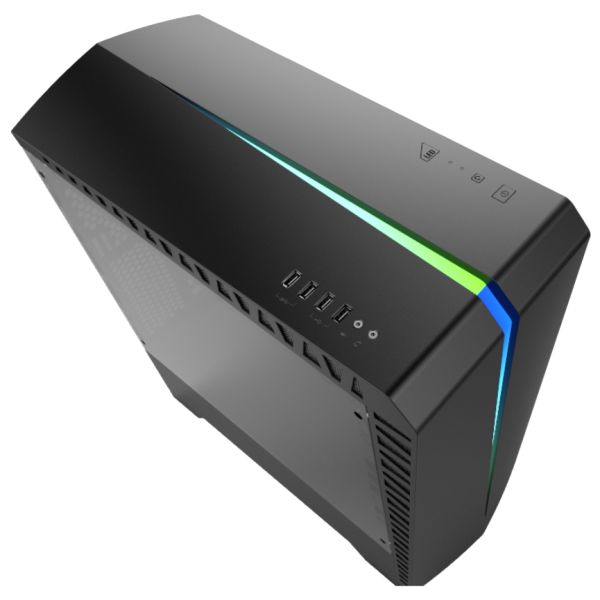 AEROCOOL SCAR PSU YOK 1x12CM FAN SİYAH RGB KASA AE-SCAR