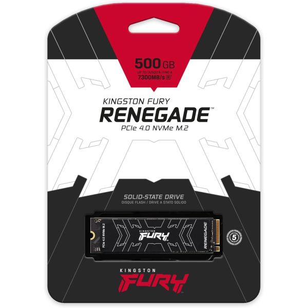 KINGSTON FURY RENEGADE 500GB 7300-3900 PCIe 4.0 NVMe M.2 SSD SFYRS/500G