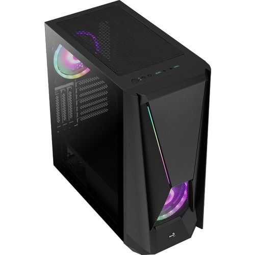 AEROCOOL VİSOR AE-VSR ARGB 2x14CM FAN PENCERELİ ATX KASA