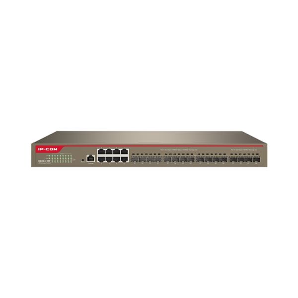 IP-COM G5324-16F 16 PORT 1G SFP + 8 PORT BAKIR 10/100/1000 L3 YÖNETİLEBİLİR RACK MOUNT SWITCH METAL KASA