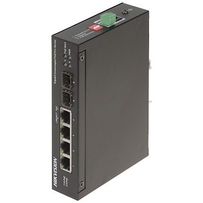 HIKVISION DS-3T0506HP-E/HS(O-STD 4 PORT 10/100/1000 3XGIGA POE + 1XGIGA Hİ-POE 2 X SFP 60W YONETILEMEZ SWITCH