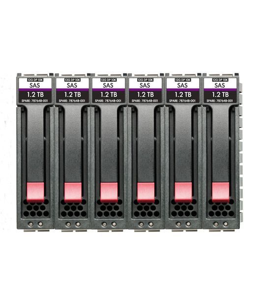 HPE MSA 10.8T SAS 10K SFF M2 6pk HDD Bdl