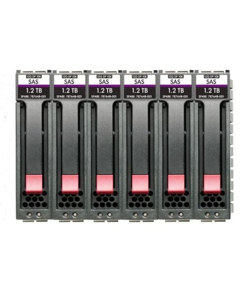 HPE MSA 10.8T SAS 10K SFF M2 6pk HDD Bdl
