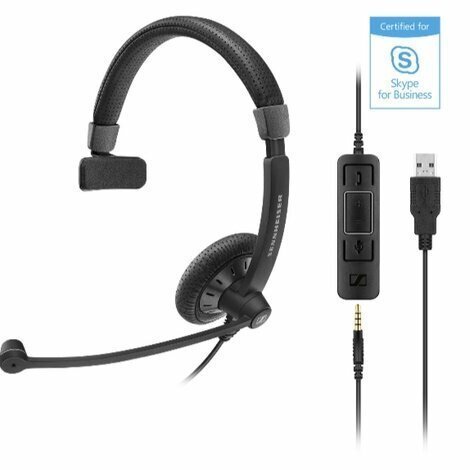 Sennheiser SC 45 USB MS Single Sided Crown USB Проводная UC и мобильная гарнитура