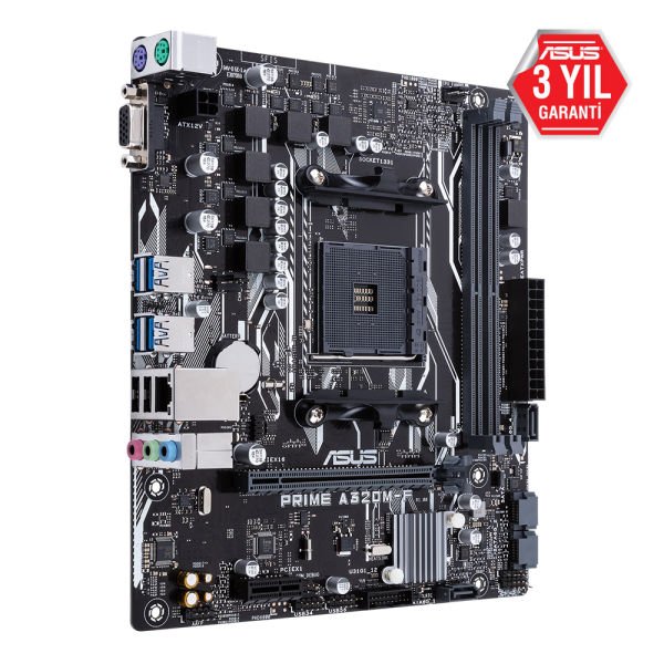 ASUS PRIME A320M-F A320 2xDDR4 VGA+DVI 16X AM4 ANAKART