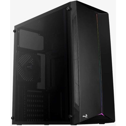 AEROCOOL AE-SPLT-500 500W 1x12CM FAN MIDI TOWER PENCERELİ 1xUSB 3.0 / 2xUSB 2.0 1xAUDIO SİYAH KASA